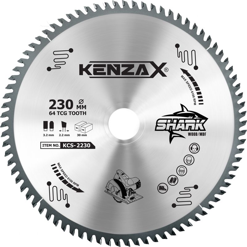 تیغ اره دیسکی کنزاکس سری shark مدل kcs 2230