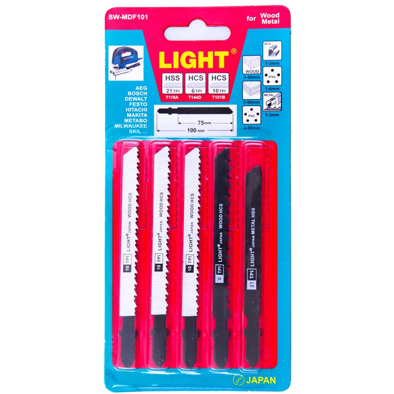 تیغ اره عمود بر آهن لایت مدل sw t118a بسته 5 عددی