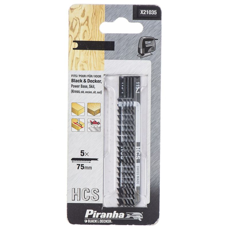 تیغ اره عمودبر بلک اند دکر مدل x21035 سری piranha مخصوص چوب
