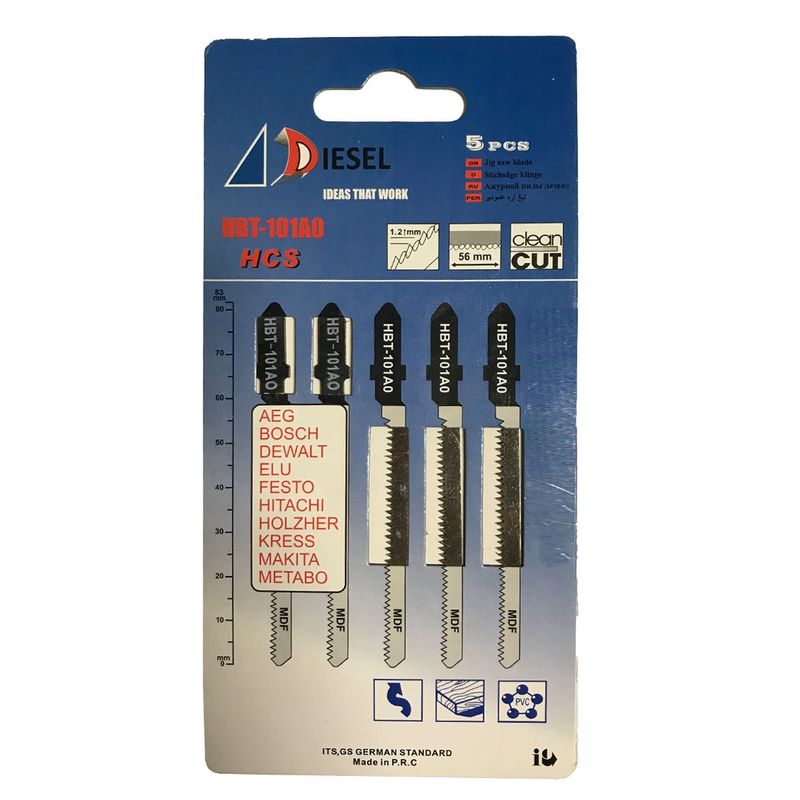 تیغ اره عمودبر دیزل مدل hbt 101ao مجموعه 5 عددی