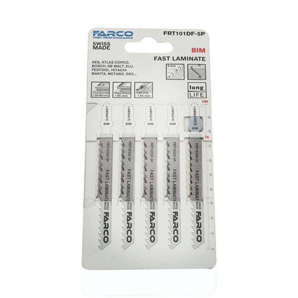 تیغ اره عمودبر فارکو مدل mdf frt101df 5p بسته 5 عددی لمینت(mdf روکش دار)