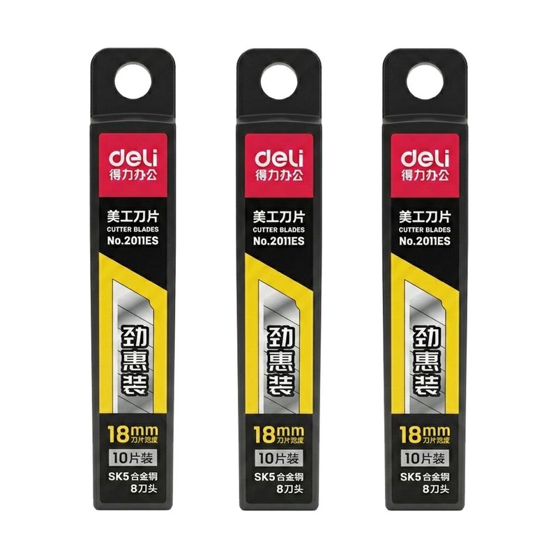 تیغ کاتر دلی مدل sk5 2011es 18mm بسته 30 عددی
