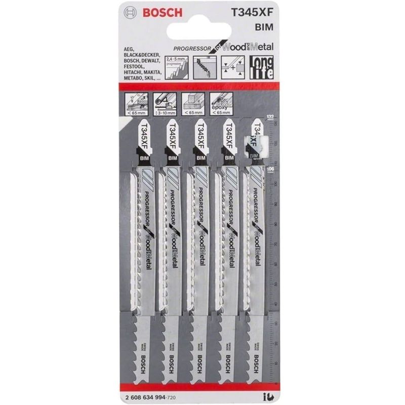 تیغه اره عمودبر بوش مدل t345xf بسته 5 عددی