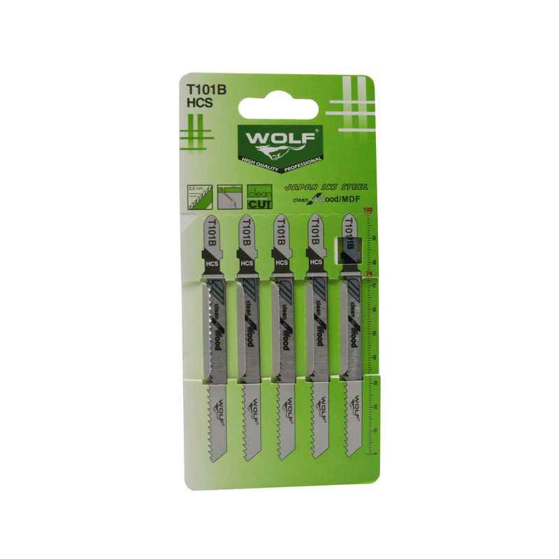 تیغه اره عمودبر ولف مدل ypk wood_mdf t101b مجموعه 5 عددی