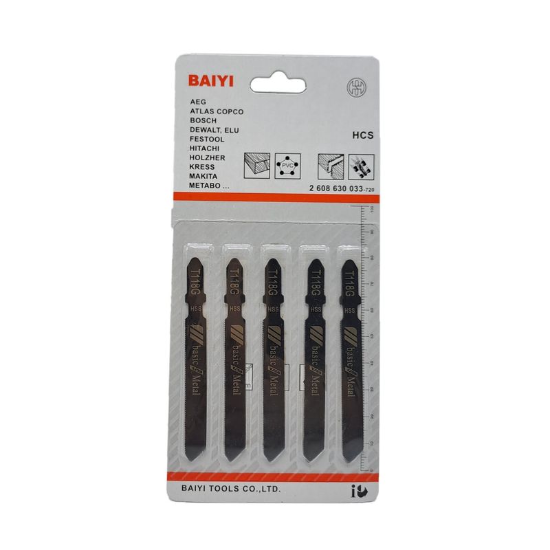 تیغه اره عمودبرآهن بایا مدل t118g مجموعه 5 عددی