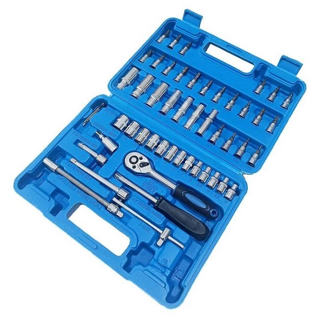 جعبه بکس و پیچ گوشتی 1_4 اینچ مجموعه 53 عددی