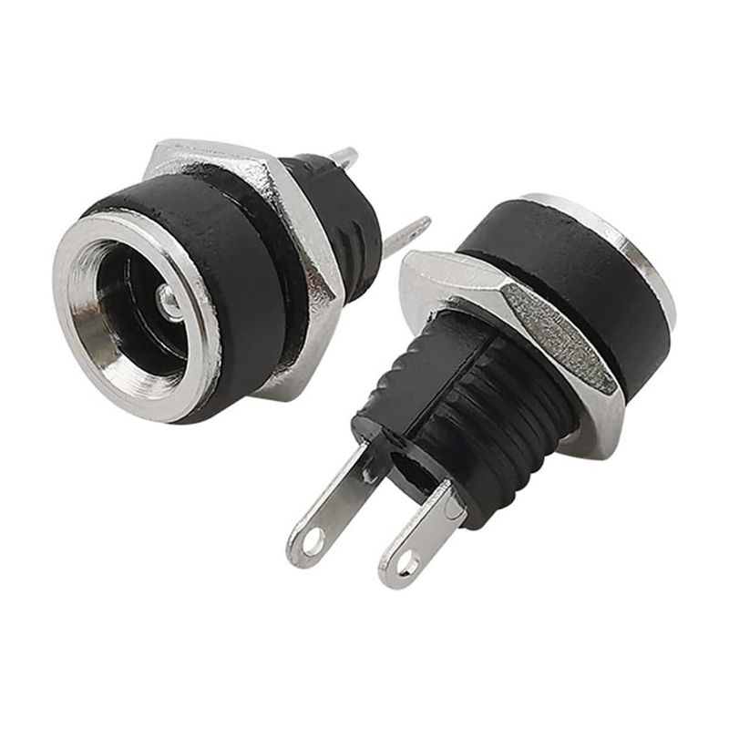 جک مادگی آداپتور مدل 5.5x2.1mm dc بسته 2 عددی