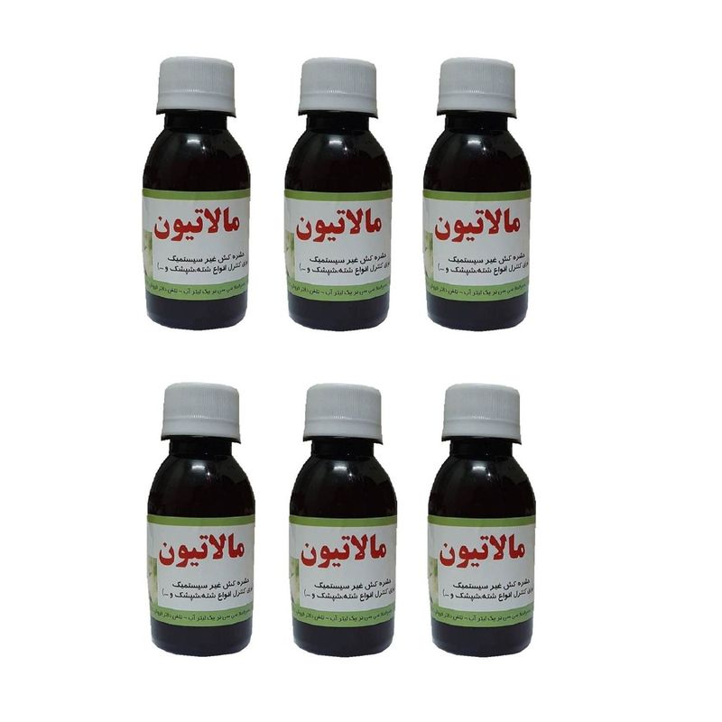 حشره کش مالاتیون سبزدارو کد m6 حجم 120 میلی لیتر مجموعه 6 عددی