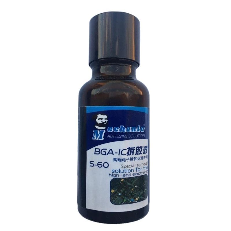 حلال چسب مکانیک مدل bga ic s 60 حجم 20 میلی لیتر