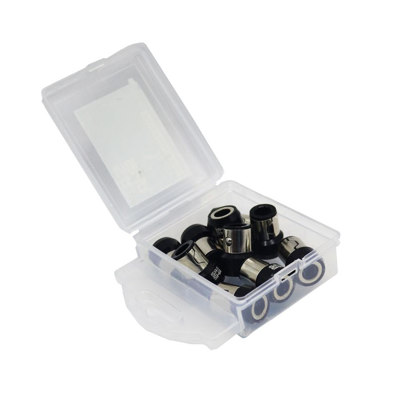حلقه سر پیچ گوشتی مدل مغناطیسی yp black magnetic ring 1_4 مجموعه 10 عددی