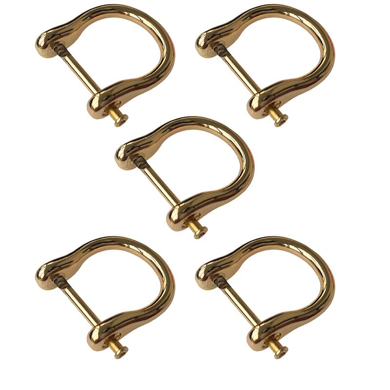 حلقه پیچی مدل اعلاء طرح نعلی کد rnd_2goldpinx5 بسته 5 عددی