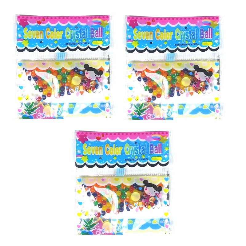 خاک ژله ای کریستالی مدل seven color بسته 3 عددی