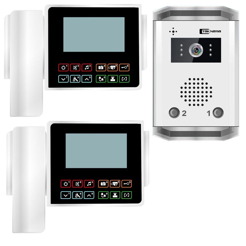 درب بازکن تصویری تک نما مدل c43 2v مجموعه 3 عددی