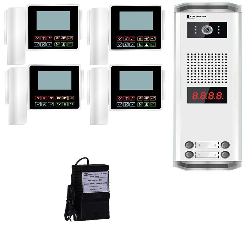 درب بازکن تصویری تک نما مدل c43 4v مجموعه 5 عددی