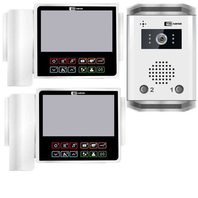 درب بازکن تصویری تک نما مدل c70 2v مجموعه 3 عددی