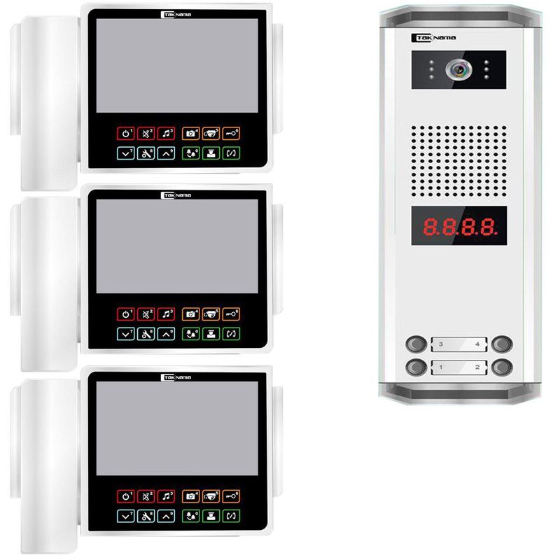 درب بازکن تصویری تک نما مدل c70 3v مجموعه 4 عددی