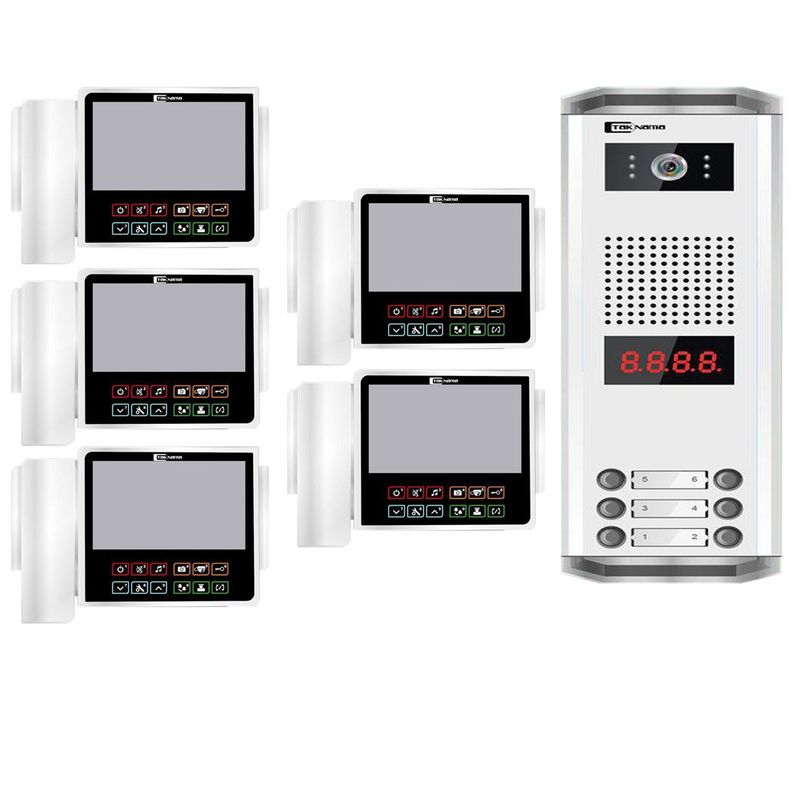 درب بازکن تصویری تک نما مدل c70 5v مجموعه 6 عددی