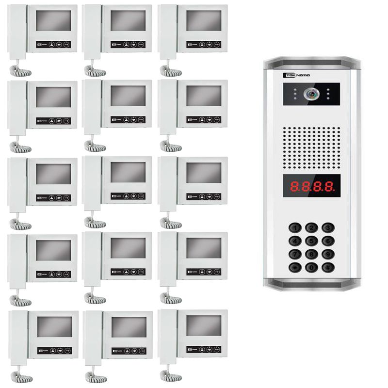 درب بازکن تصویری تک نما مدل d43 15v مجموعه 16 عددی