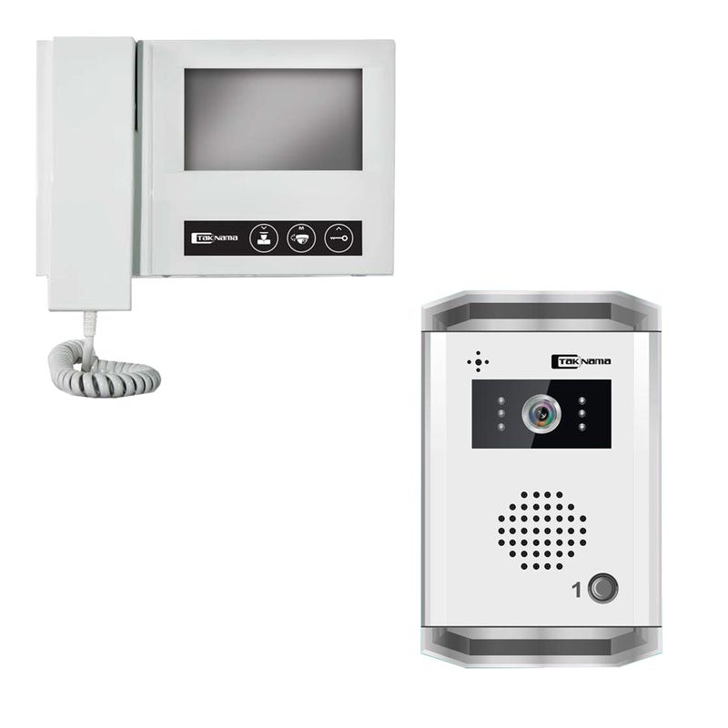 درب بازکن تصویری تک نما مدل d43 1v مجموعه ۲ عددی