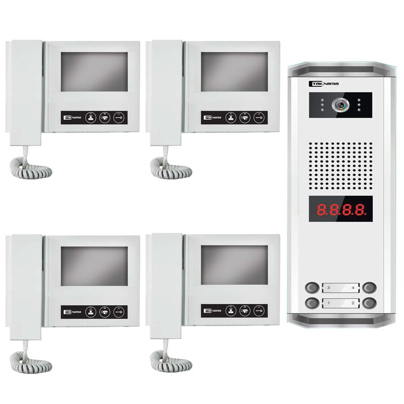 درب بازکن تصویری تک نما مدل d43 4v مجموعه ۵ عددی