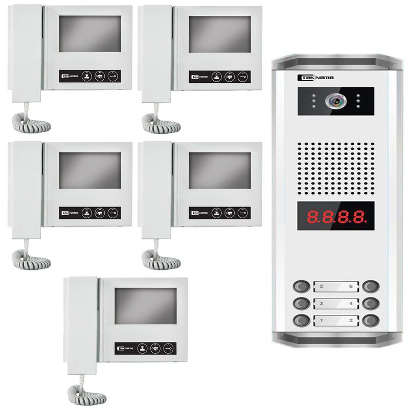 درب بازکن تصویری تک نما مدل d43 5v مجموعه ۶ عددی