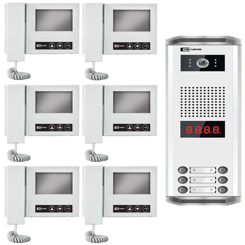 درب بازکن تصویری تک نما مدل d43 6v مجموعه ۷ عددی