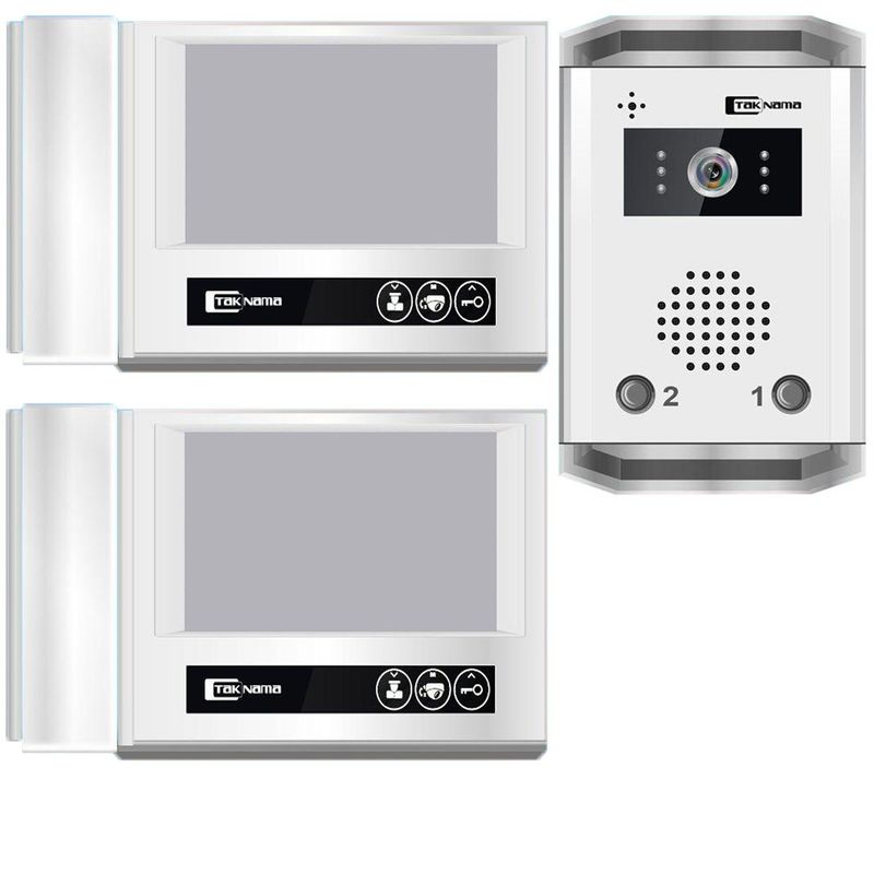 درب بازکن تصویری تک نما مدل d70 2v مجموعه 3 عددی