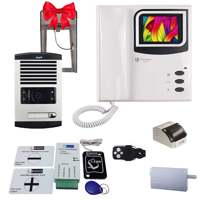 دربازکن تصویری الکتروپیک مدل fd1086_1286_1 یک واحدی به همراه ماژول ریموت دار لگزو