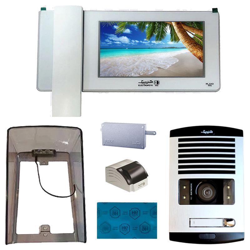 دربازکن تصویری الکتروپیک مدل fd_1086_1_996_white یک واحدی همراه با محافظ ضد خش صفحه نمایش