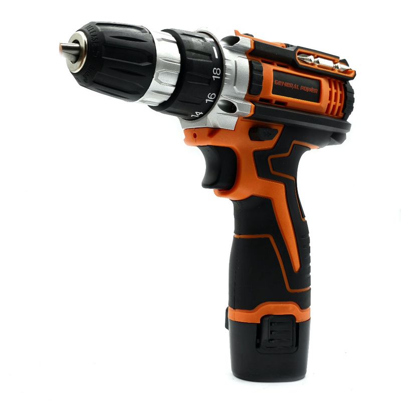 دریل پیچ گوشتی شارژی سه نظام 10 میلیمتری 18 ولت ژنرال پاور مدل ptcd 12d02.3