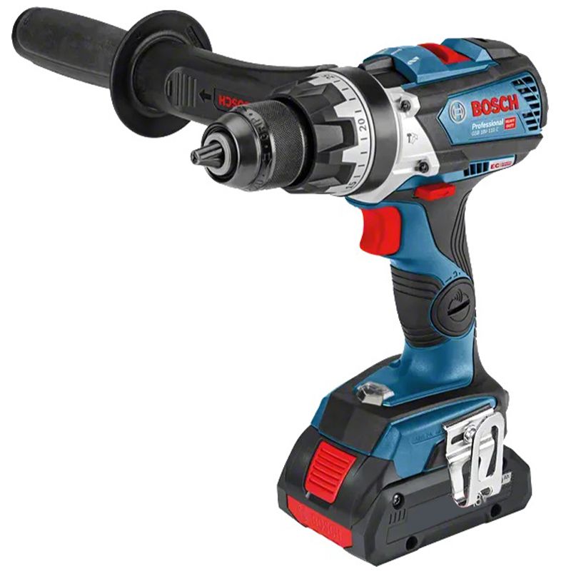 دریل پیچ گوشتی شارژی چکشی 18 ولت بوش مدل (gsb 18v 110 c brushless (5ah