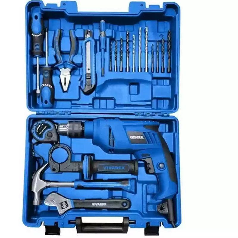 دریل چکشی 13 میلیمتری 650 وات ویوارکس مدل vr 6520 مجموعه 20 عددی