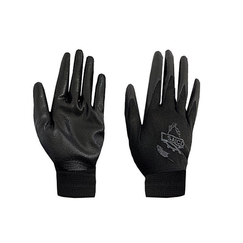 دستکش صنعتی سیاکو مدل نیتریل کد blk 0369 09 بسته 9 عددی