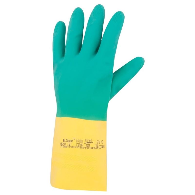 دستکش نظافت انسل مدل bi colour 87 900