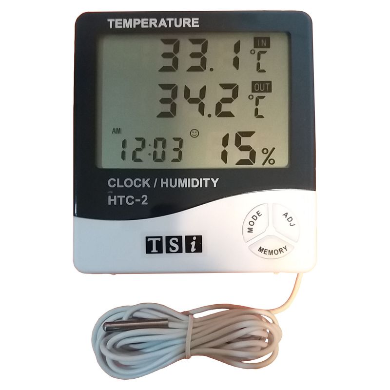 دماسنج و رطوبت سنج تی اس آی مدل htc 2