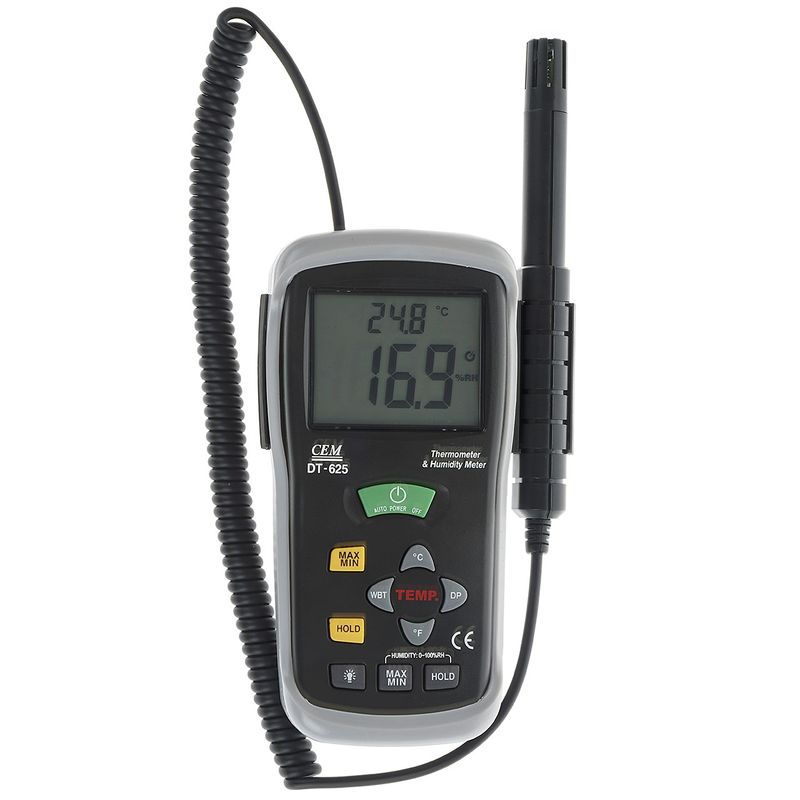 دماسنج و رطوبت سنج سی ای ام مدل dt 625