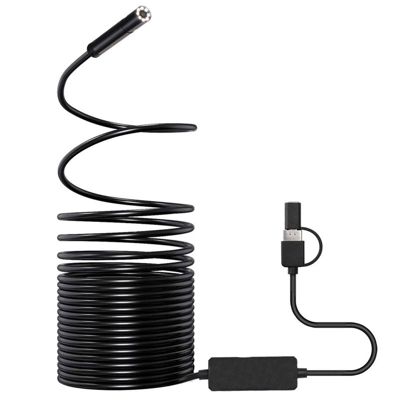 دوربین شلنگی مدل اتوفوکوس فنری منعطف 10m 5mp 360 new