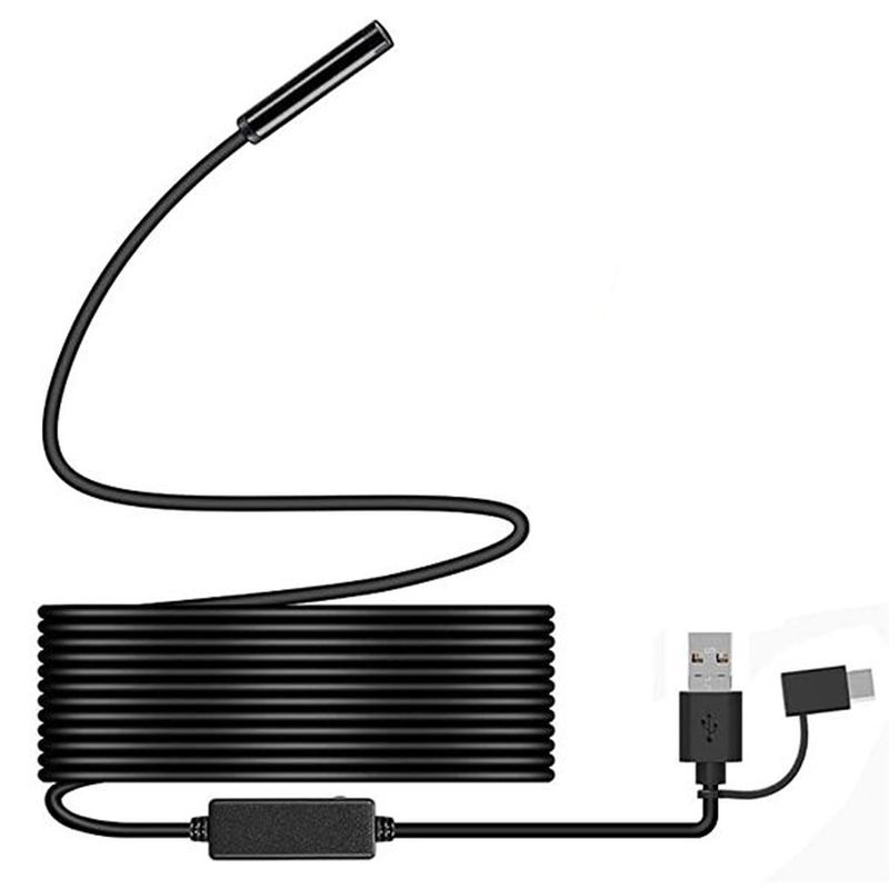 دوربین شلنگی مدل فلزی شکل پذیر کد 5m led new