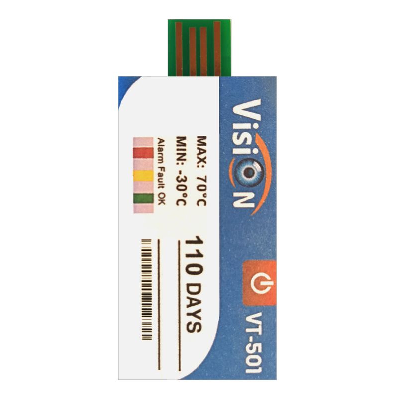 دیتالاگر دما یکبار مصرف ویژن مدل vt 501