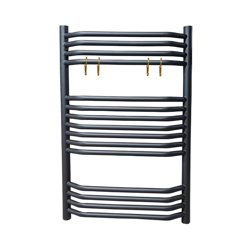 رادیاتور حوله خشک کن هاتیپس مدل تاج 50*80 black