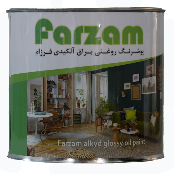 رنگ روغنی براق کرم استخوانی فرزام کد 1013 حجم 250 میلی لیتر