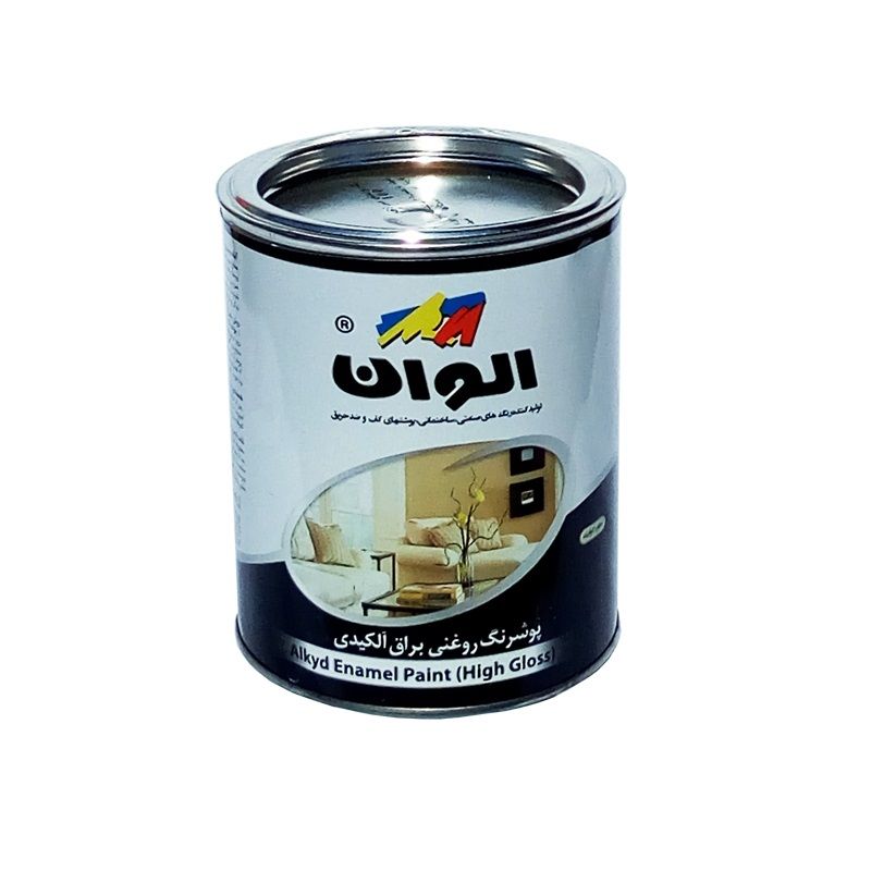رنگ روغنی سبز الوان مدل 153 حجم 1000 میلی لیتر