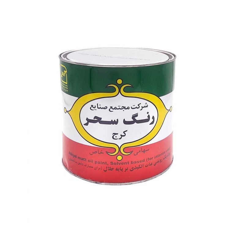 رنگ روغنی سفید مات آلکیدی سحر کد 711 حجم 3780 میلی لیتر