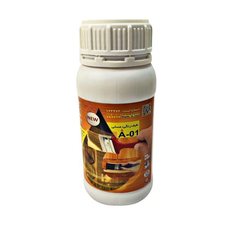 رنگ و لاک چوب نانو عسلی تیره آرتکس مدل a01 حجم 250 میلی لیتر
