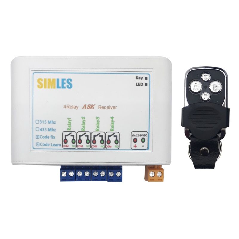 ریموت و گیرنده 4 رله سیملس مدل pn1468