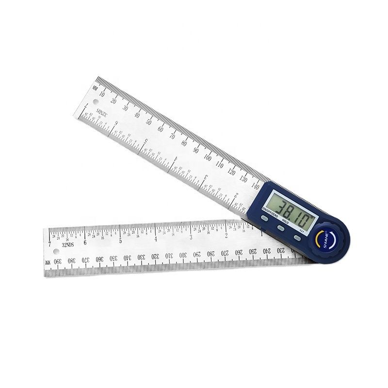 زاویه سنج شاهه مدل خطکش کد stainless steel 0 200