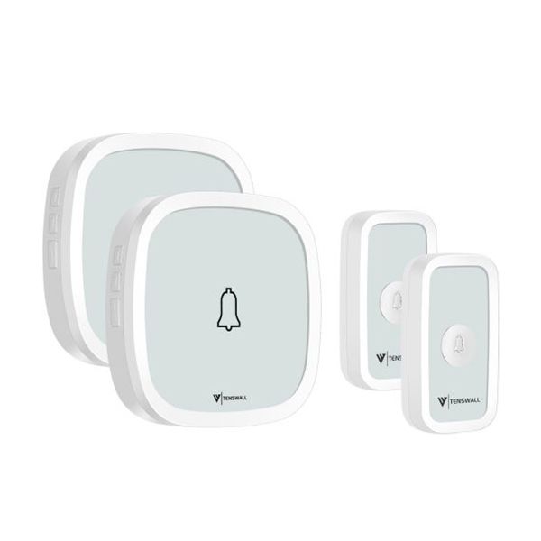 زنگ بیسیم تنس وال مدل ip55 کد 01 مجموعه 2 عددی