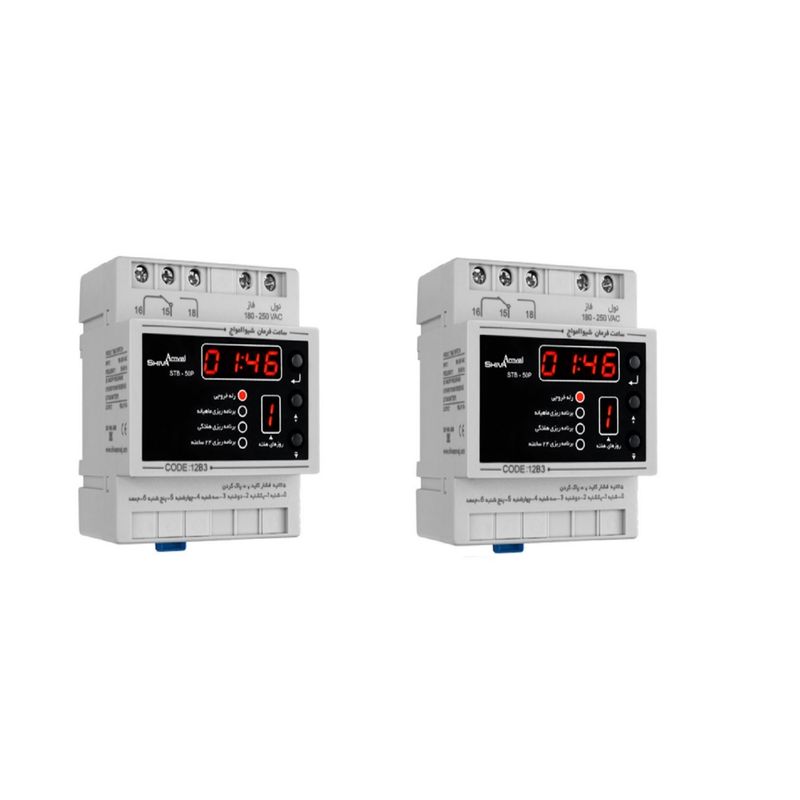 ساعت فرمان شيوا امواج مدل stb 50p code 12b3 مجموعه 2 عددي