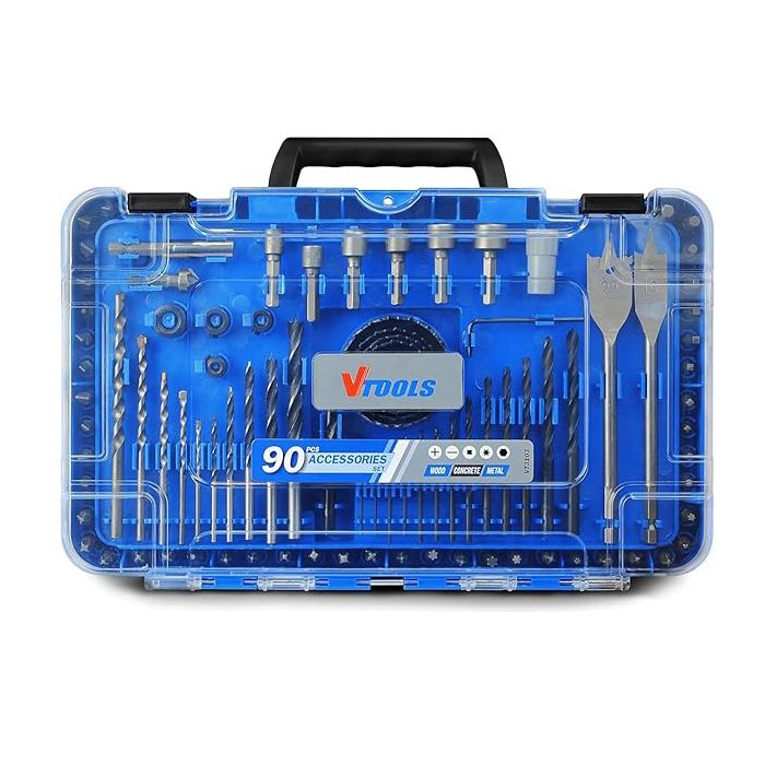 ست مته و بیت وی تولز مدل vt3103 مجموعه 90 عددی