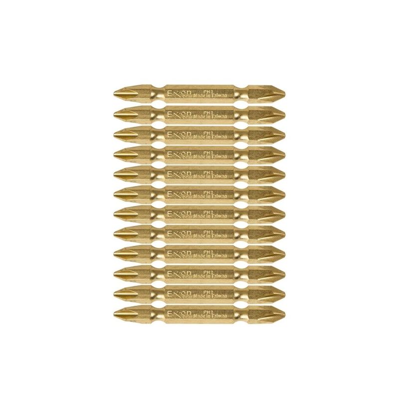 سری پیچ گوشتی دو سر چهار سو اکسون مدل ph2xph2x65x12 بسته 12 عددی